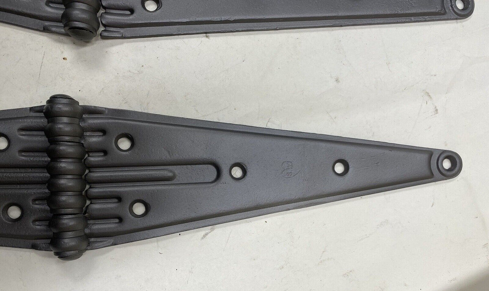Vintage Antique 24" Strap Hinges Barn Door Gate Pair