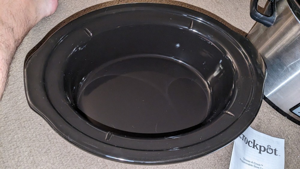 Crockpot 6 Quart ,3 Quart & 2.5 quart Split CPSCVC60CC3-S 3 Sizes In One Crock