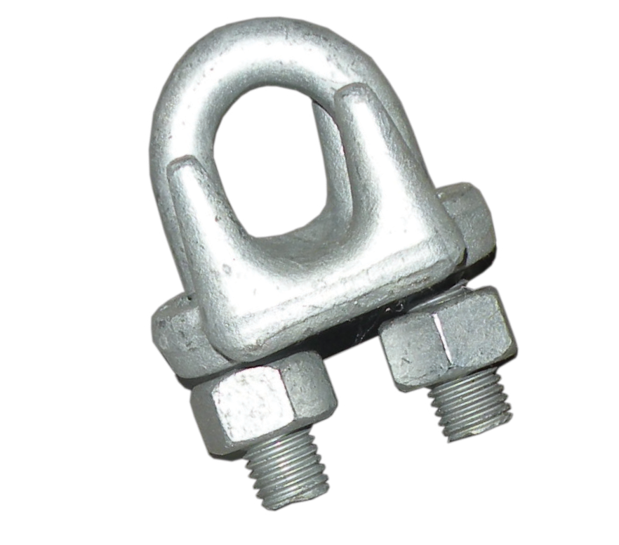 1/4" Drop Forged Heavy Duty Galvanized Wire Rope Clips (25-Pack)