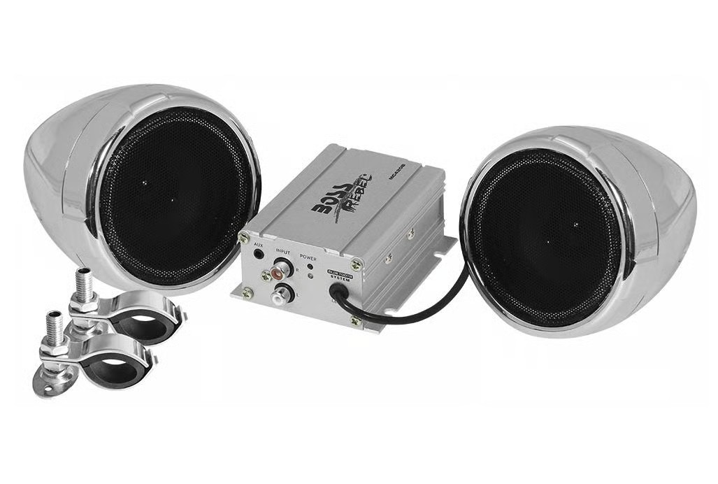 Boss Audio MC420B 600 Watt Motorcycle/ATV Sound System with Bluetooth Audio Stre