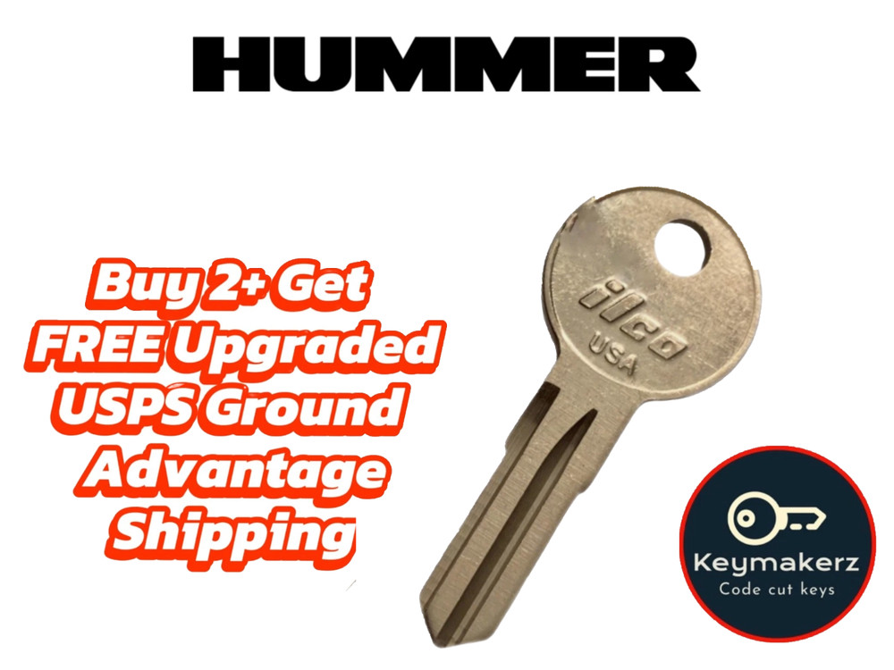 Hummer Roof Rack Keys Replacement Spare Key Cut to Your Code E001-E200