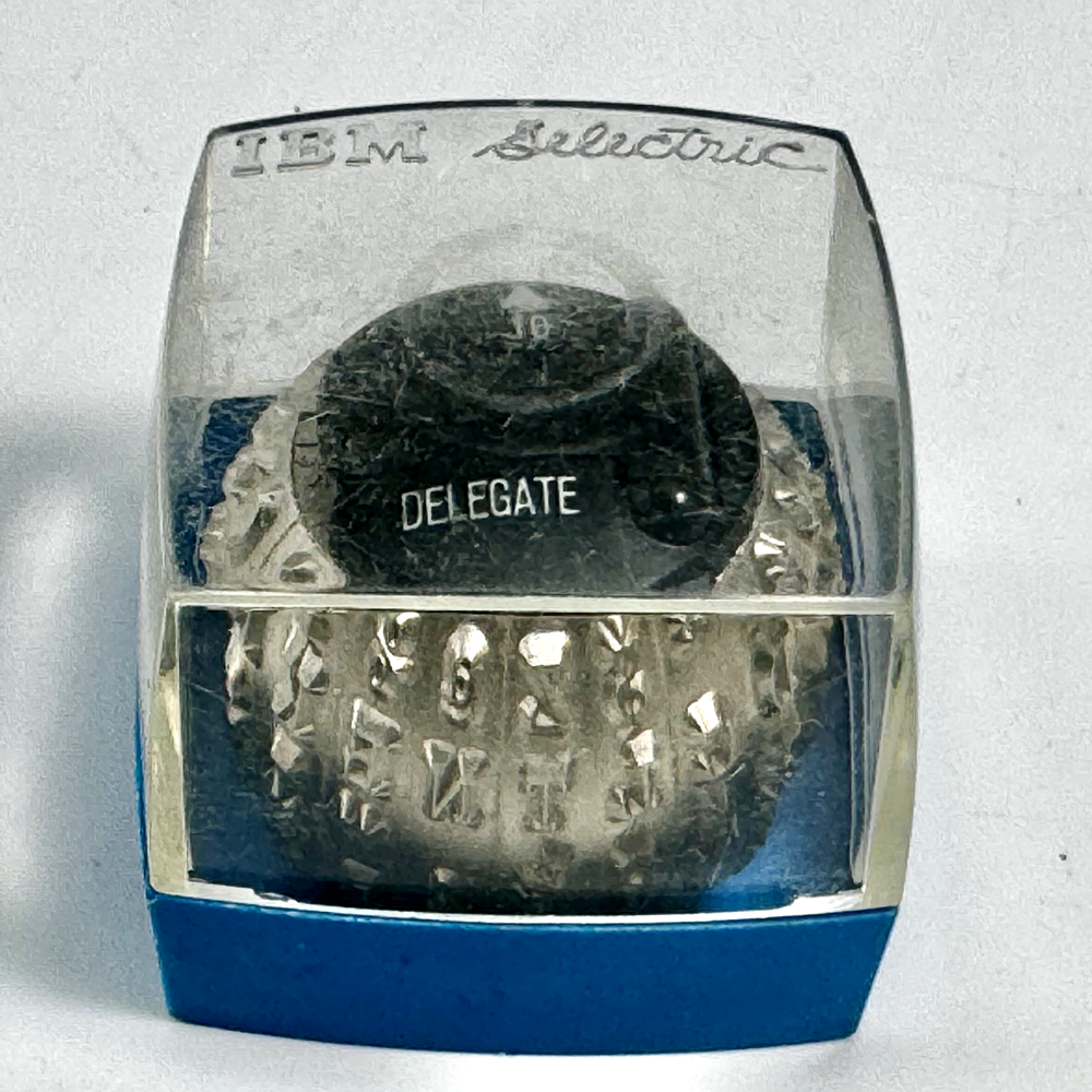 IBM Selectric Typewriter Element Ball Print Head 10 DELEGATE In Original Case