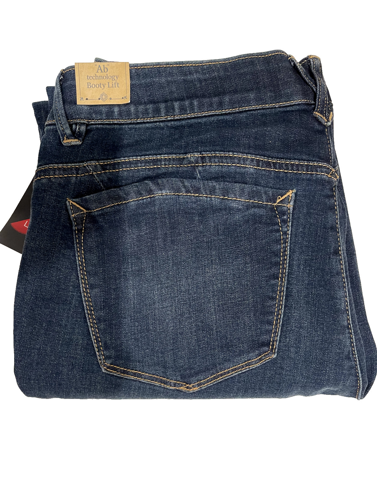 NEW WITH TAGS DEMOCRACY SIZE 12 STRAIGHT LEG BLUE DENIM JEANS MEDIUM WASH