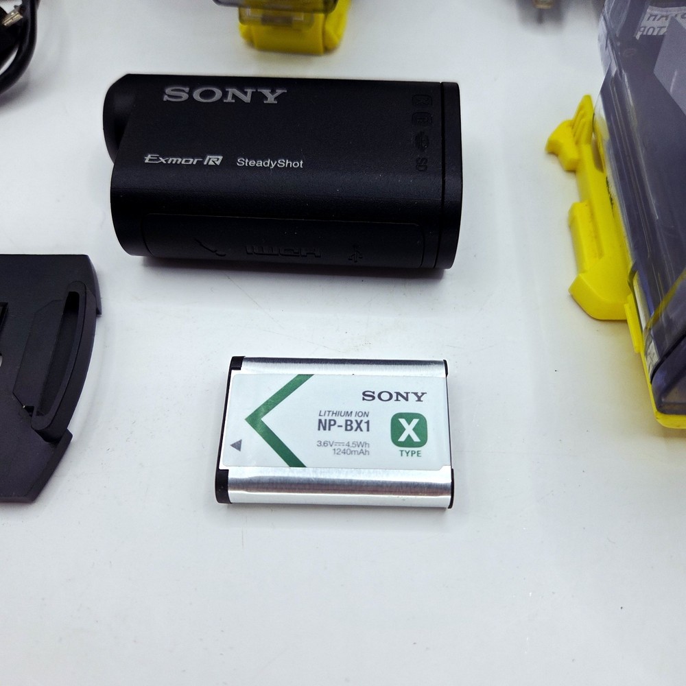 Sony HDR-AS15 Action Camera Steadyshot With Accessory Bundle + Spare Battery +SD