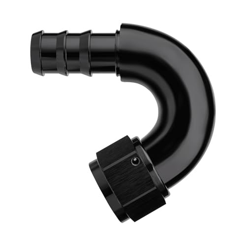 Push Lock Fitting One Piece Full Flow Hose End 12AN 150 Degree