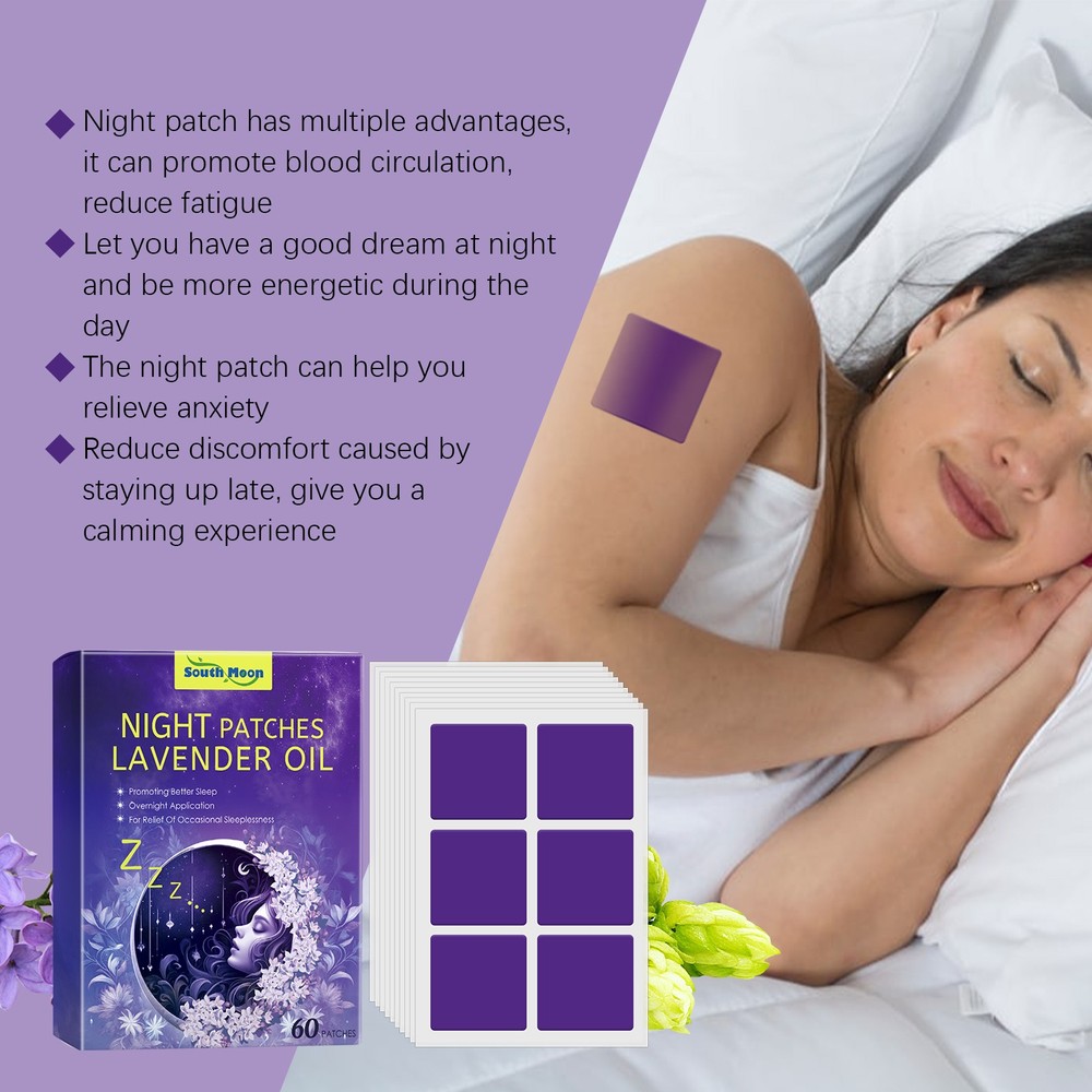 Lavender Sleep Patch Aromatherapy Sleep Aid Relaxing Calming Patch 60pcs