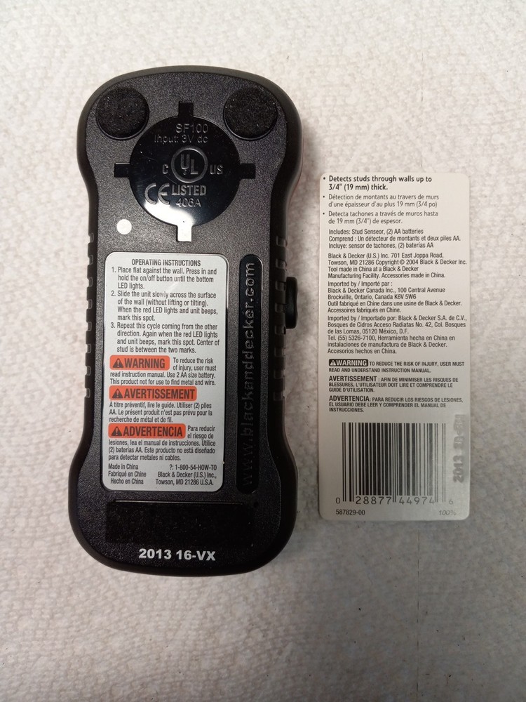 Black & Decker Stud Sensor SF100