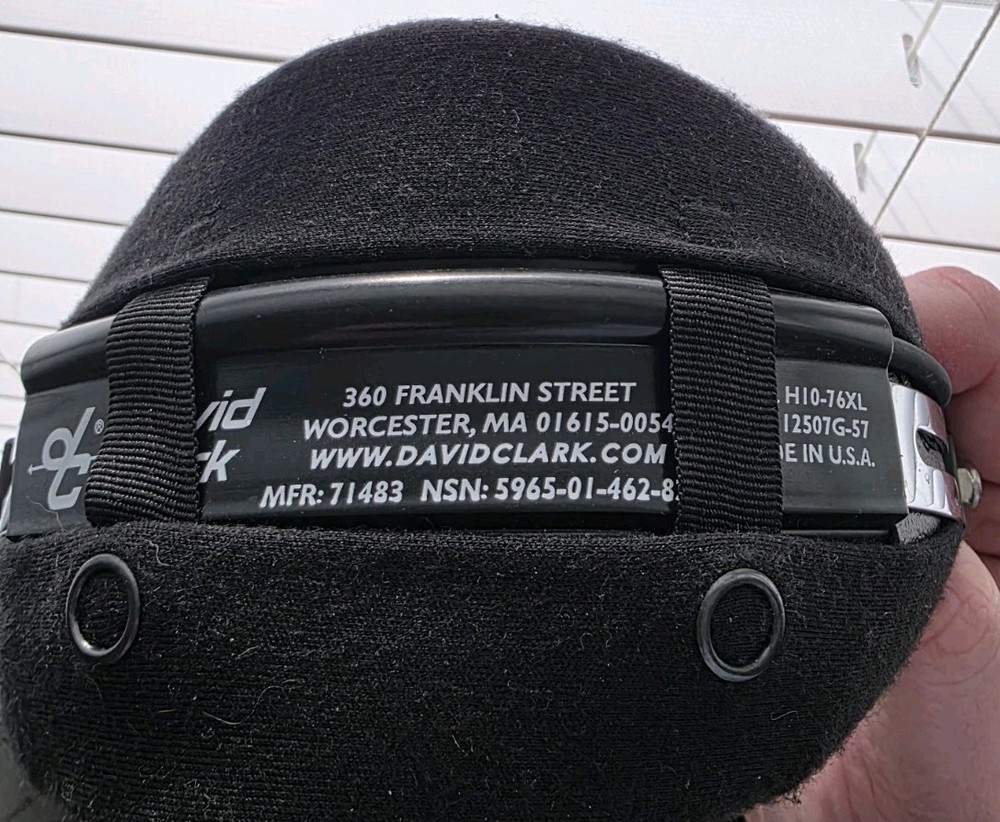 David & Clark Pilot Flight Headset W/ Mic H10-76XL