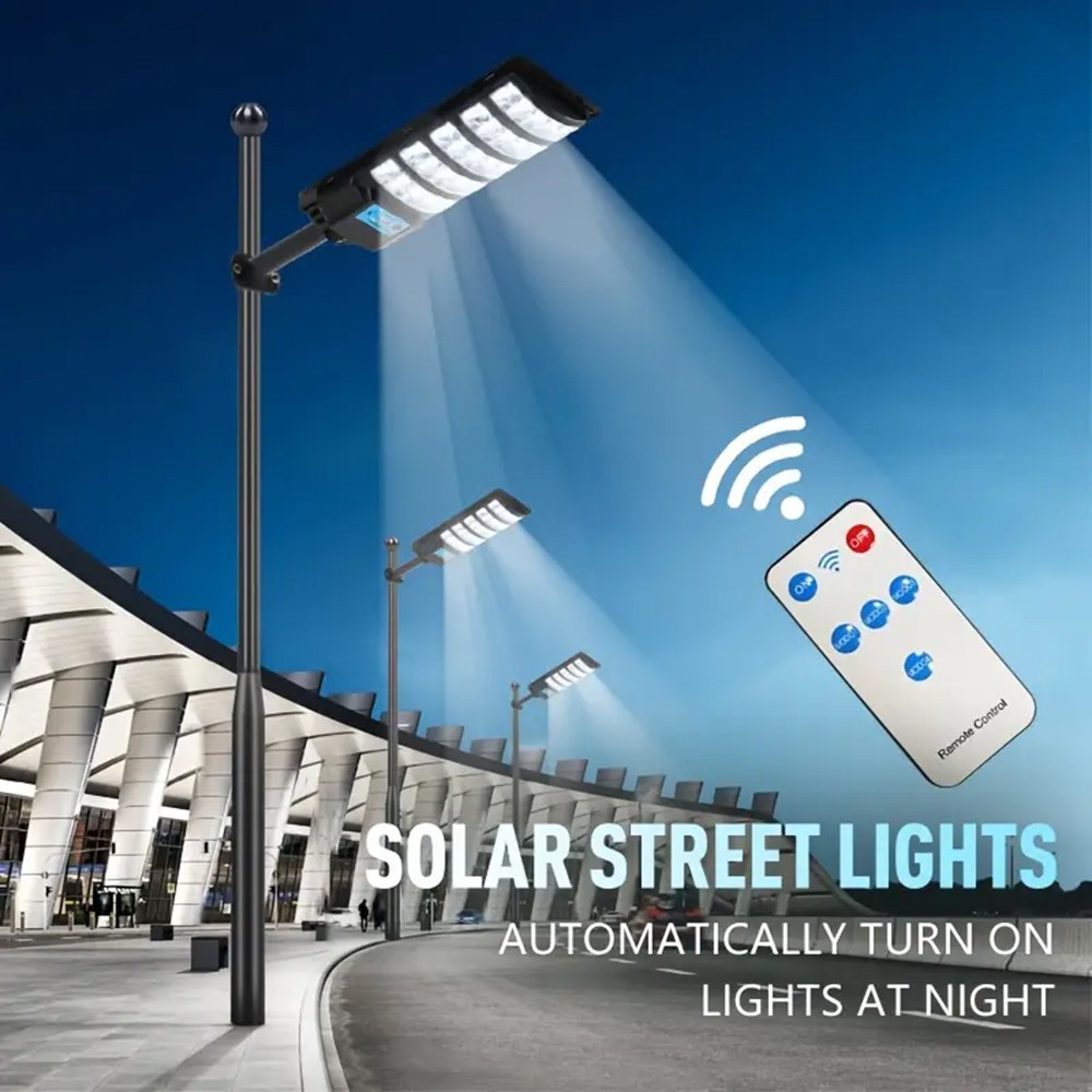 20000000LM Commercial LED Solar Street Light Outdoor Dusk to Dawn Road Area Lamp