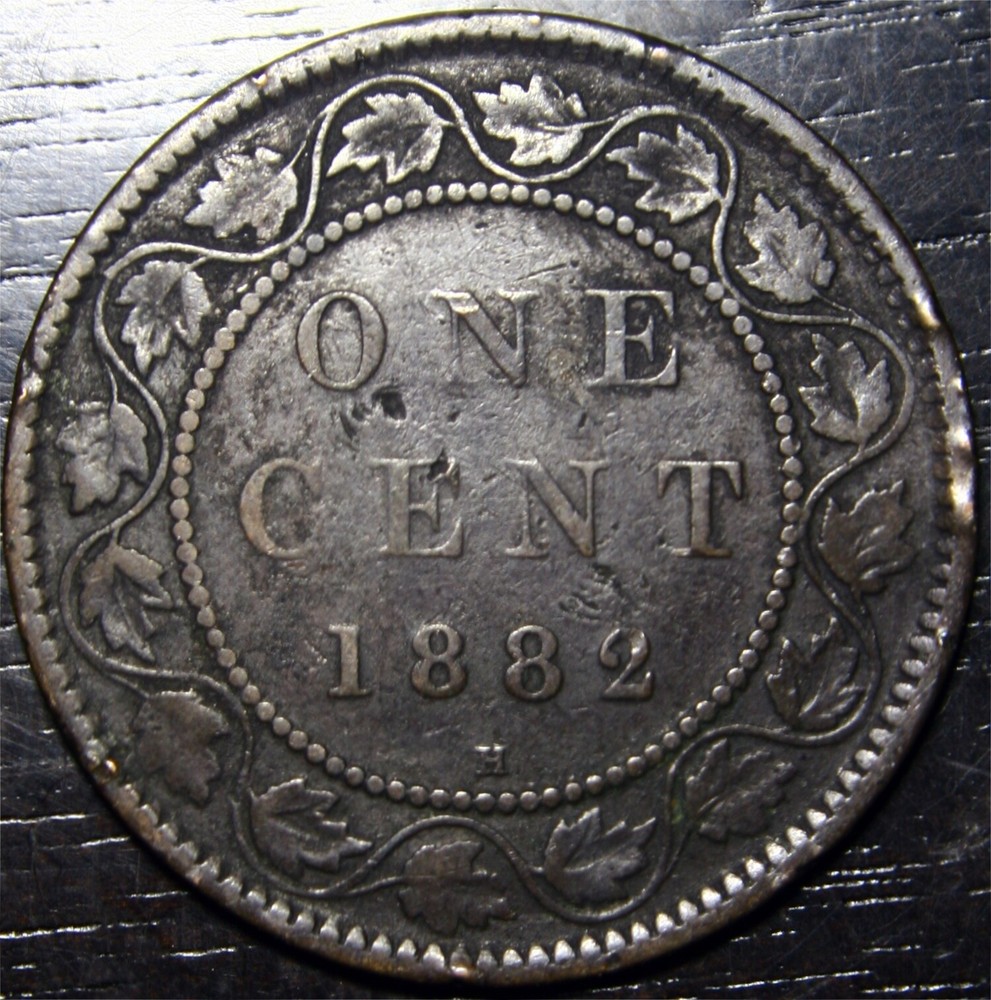 1882 Canada One Cent Large 1c World Coin