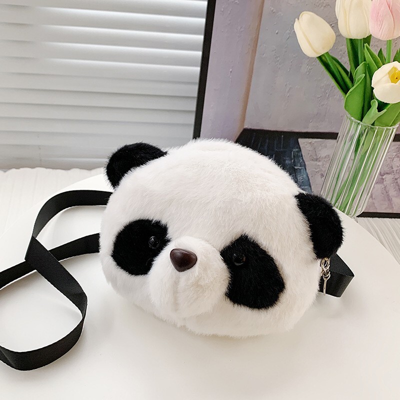 Soft Cute panda Plush Bag Shoulder Bag Cases Wallets Coin Purses Bags