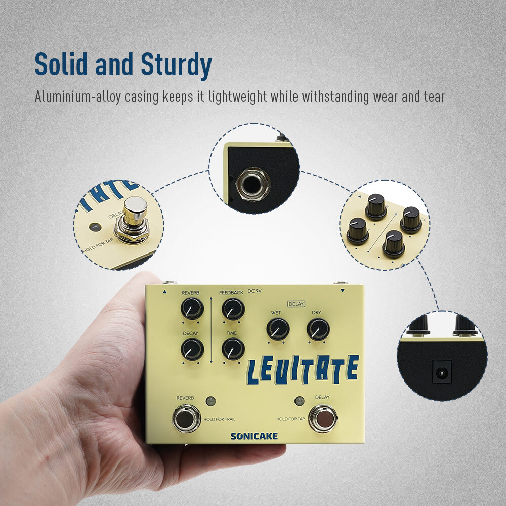 SONICAKE Levitate/Warped Dimension/Tone Group Equalizer Guitar Multi Effects Ped
