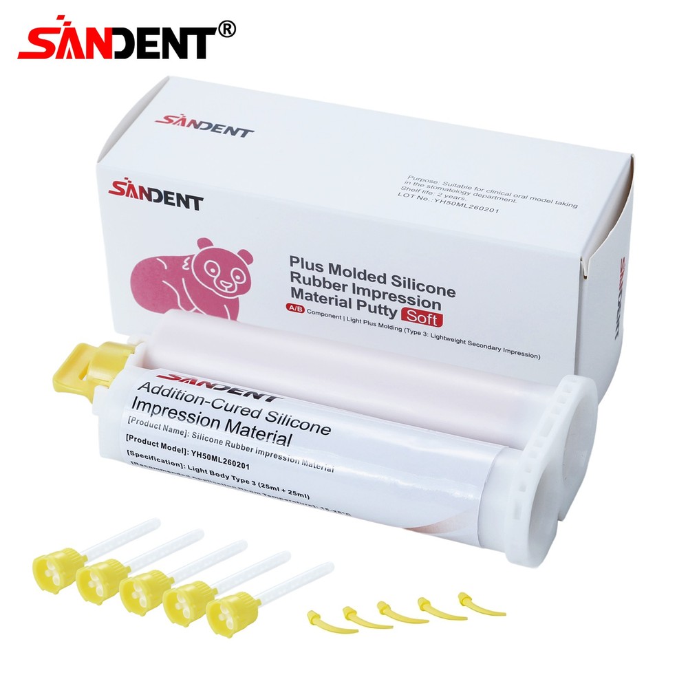 REGULAR SET Light Body Dental Impression Material VPS 50ml 5 Tips ds