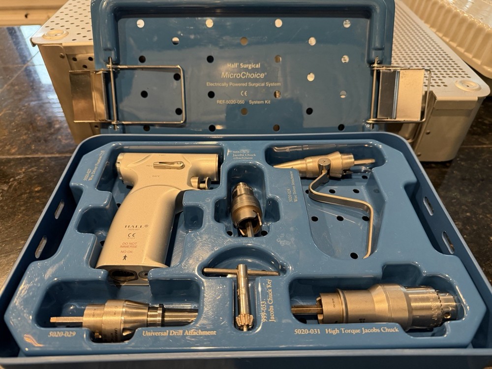 Hall/MicroChoice Fixation Drill 5020-027 w Attachments Saw ,Drill, Cable SET