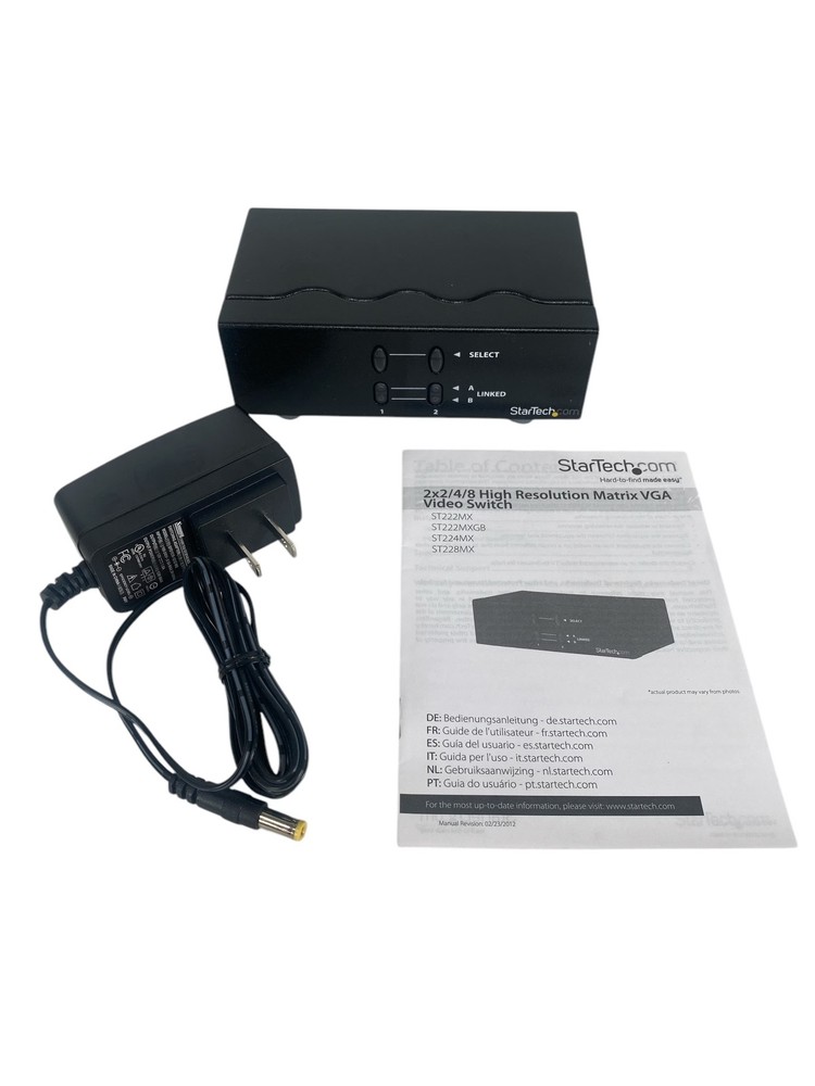 StarTech ST222MX 2x2 High Resolution Matrix VGA Video Switch **New**