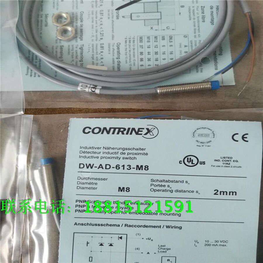 1PC New FOR Contrinex DW-AD-613-M8 Proximity switch sensor replacement