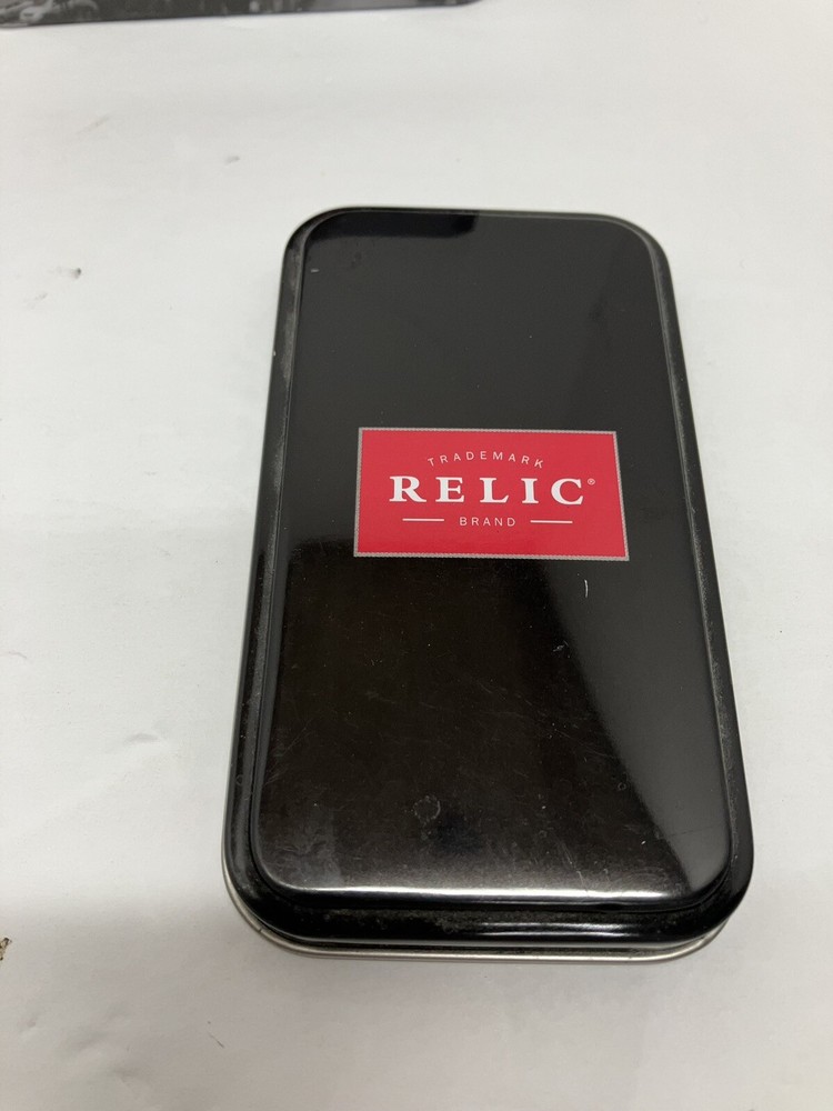 Vintage Relic Watch Brand Tin Authentic Sold Empty