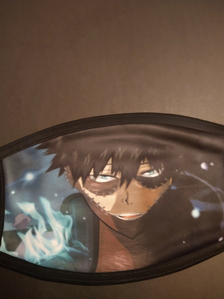 My hero academia Dabi face mask double layer with filter pocket