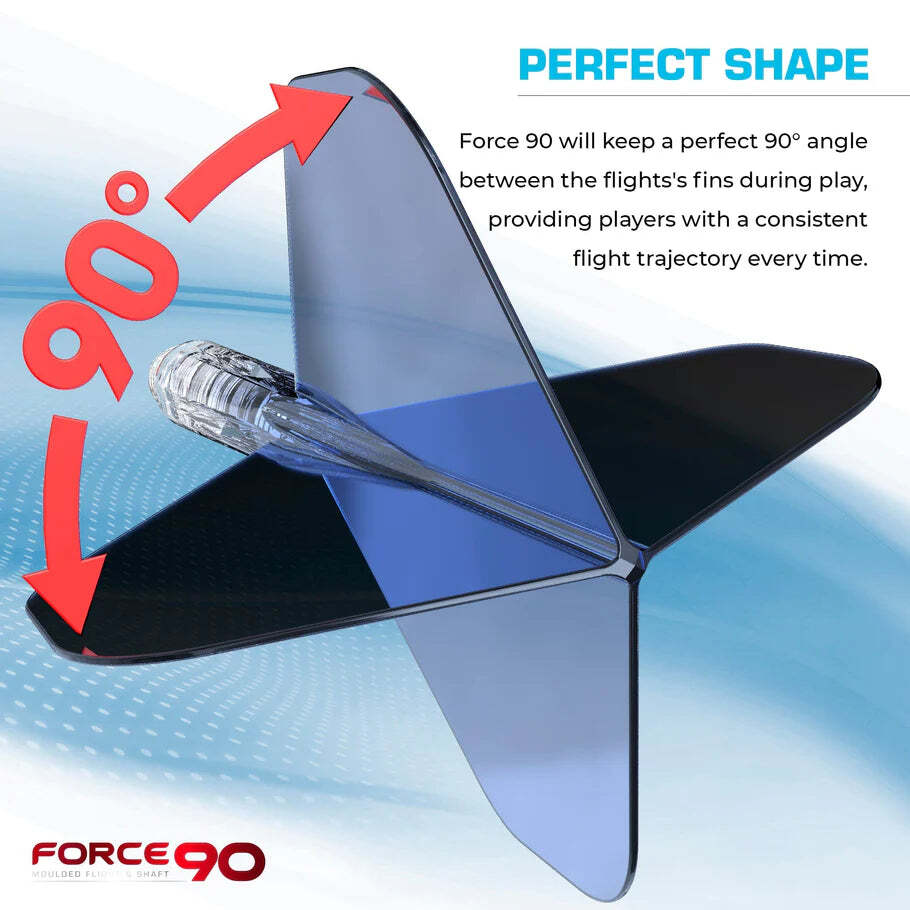 Mission Force 90 Molded Flight & Shaft System Gradient Blue Standard No2 Short