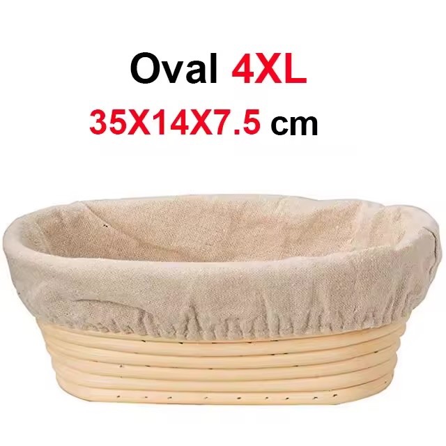 Bread Proofing Basket Set - Natural Rattan 2 Pack for Sourdough Artisan Bread