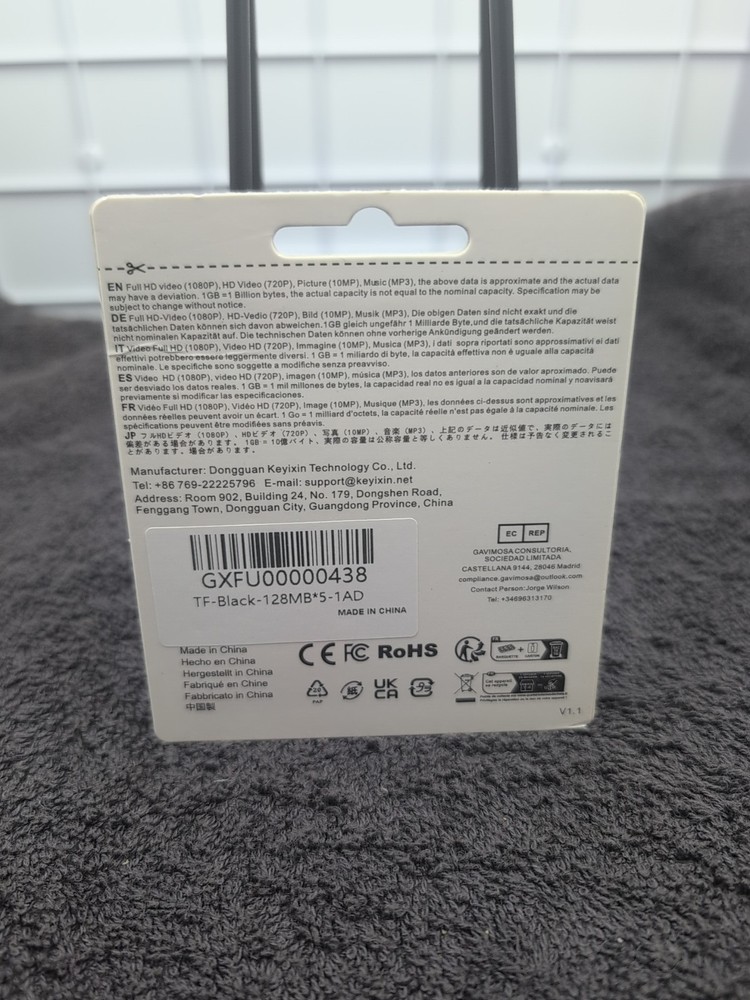 High Speed Memory Card 5 Pack 128GB Each Plus SD Adapter