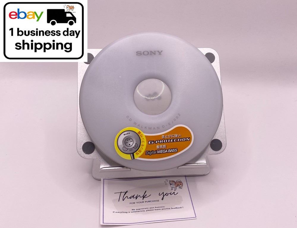 SONY D-EJ002 Walkman Portable CD Player white Operation Confirmed Used