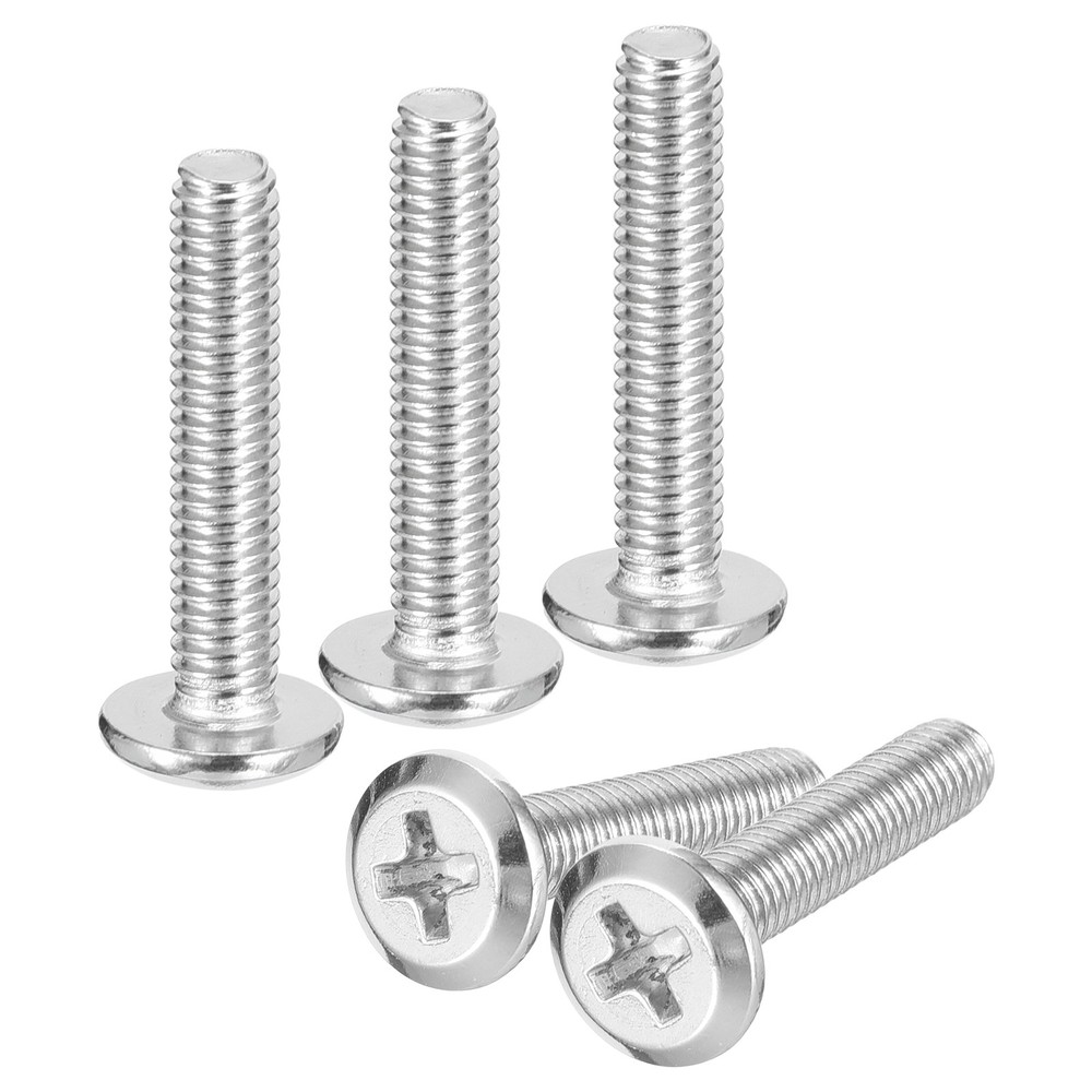 M4x20mm Flat Round Head Phillips Head Screw, 50Pcs Phillips Drive Machine Screw