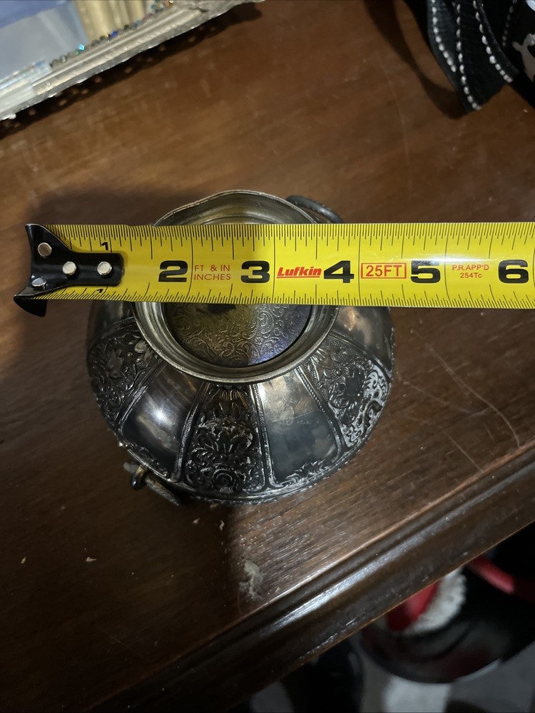 Vintage Silver Plated Bowl with Swing Handles, Serving Bowl, Trinket Dish