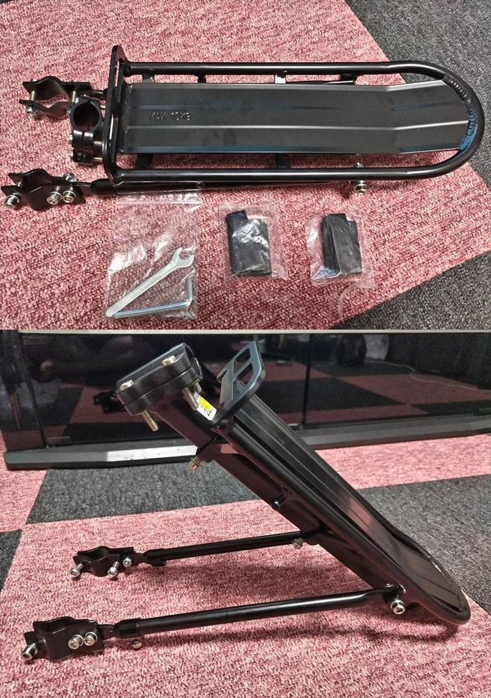 Rear Rack Retractable Aluminum Alloy Bicycle Cargo Rack Mount 55lb