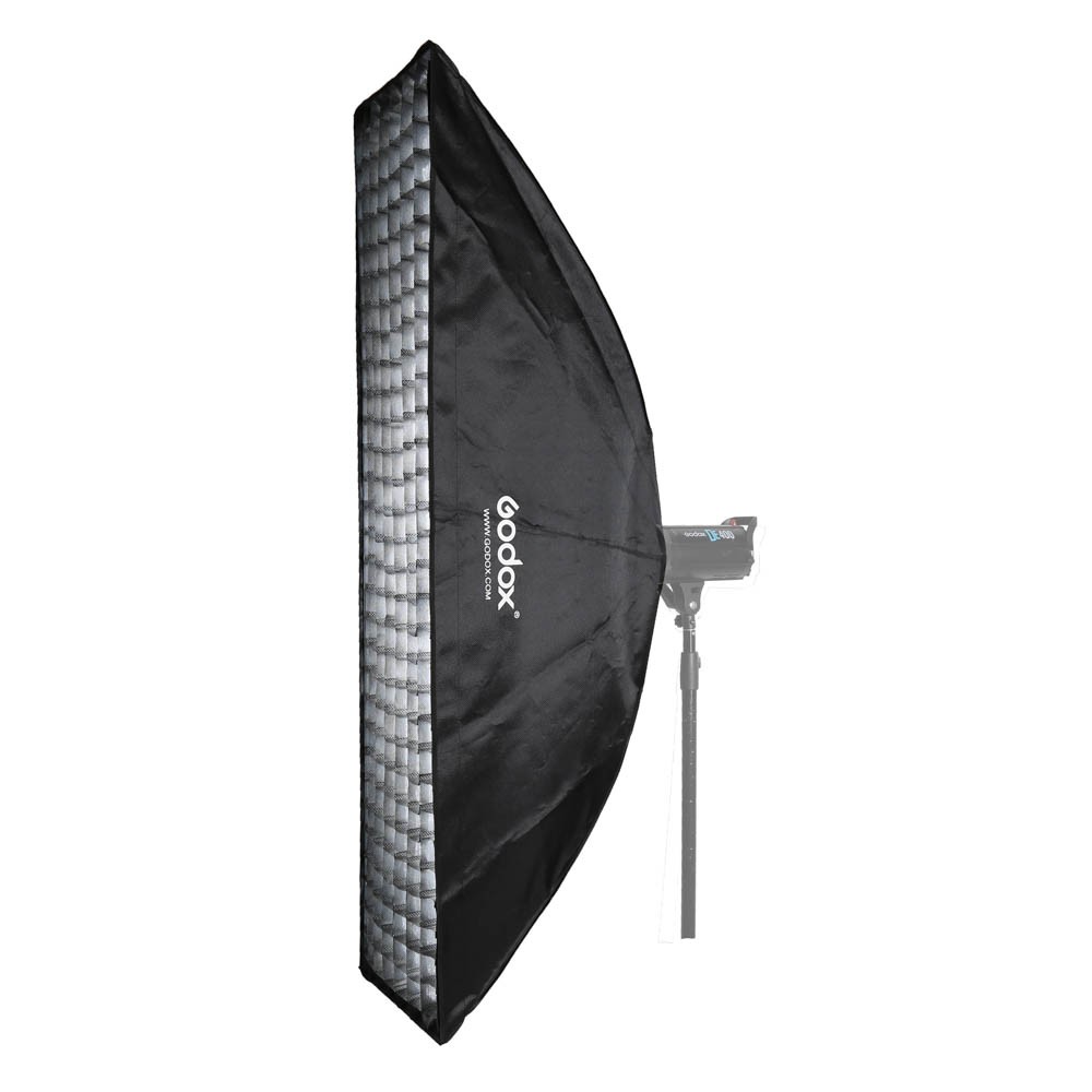 US Godox Speedlite 35*160cm Rectangular Softbox With Grid Bowens For Portrait