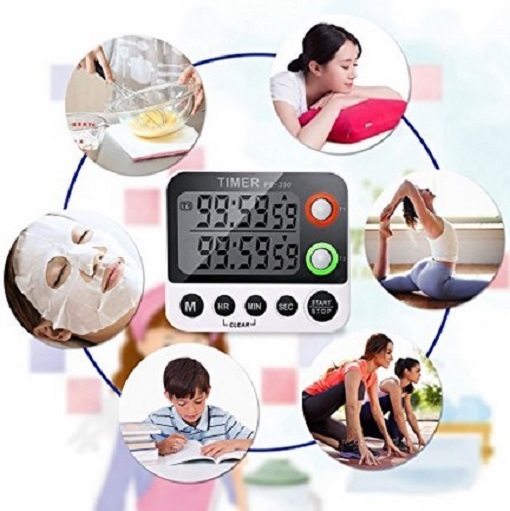 Digital LCD Flashing LED, Count Up/Down Timer, Dual 2 Event / Channel