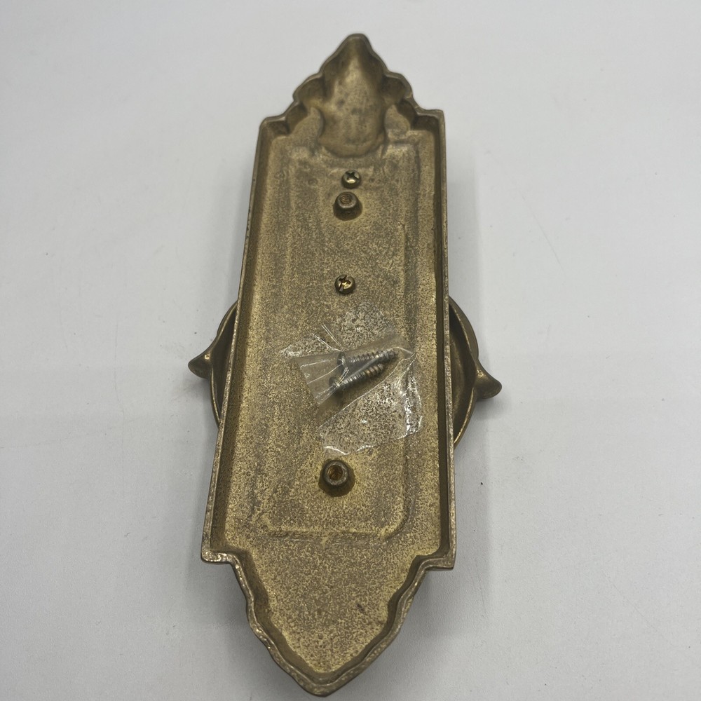 Brass Door Knocker Monogrammed Reed Antique