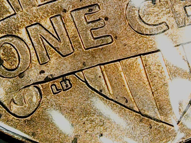 2015 Lincoln Cent . Double Die Reverse "LB-JFM"