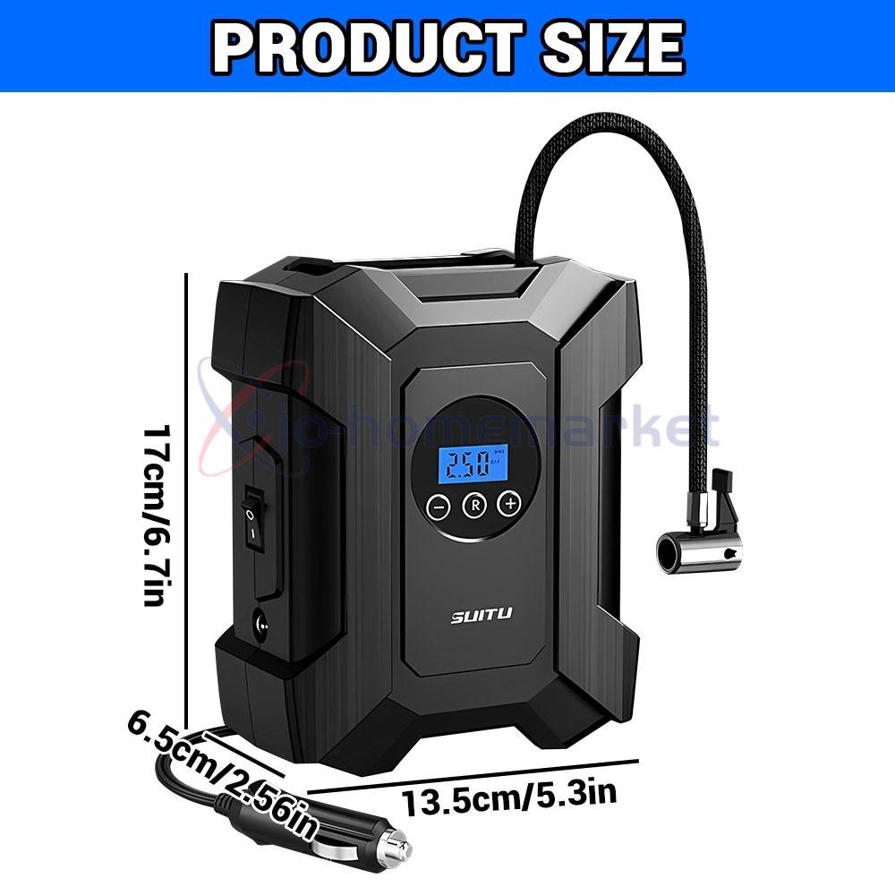 Car Air Tire Pump Inflator Portable Compressor Digital Electric Auto 150PSI 12V