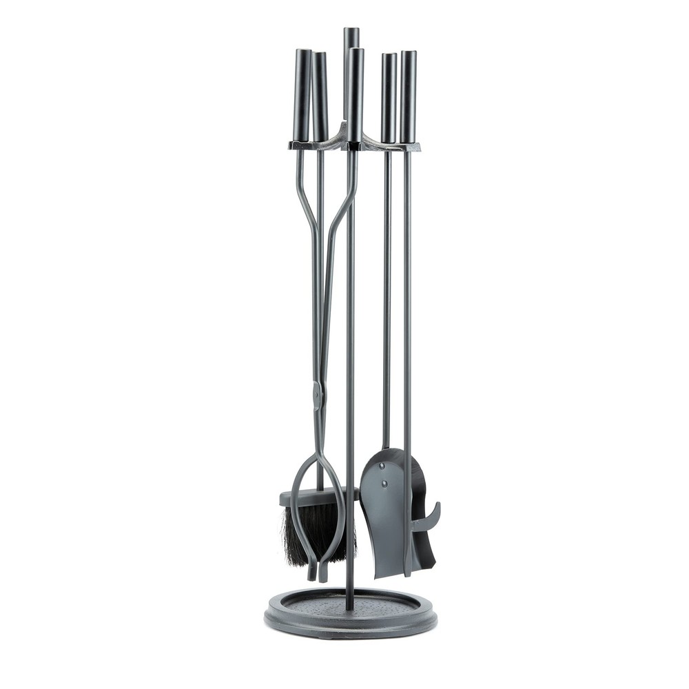 5-Piece Black Fireplace Tools Set (F-1070)