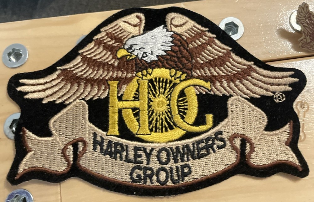 Harley Davidson Pin & Patch Lot HOG Eagle & Shield USA