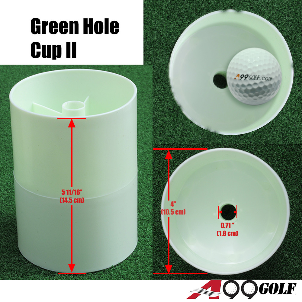 2pcs/set Green Hole Cup II Plastic Practice Aids