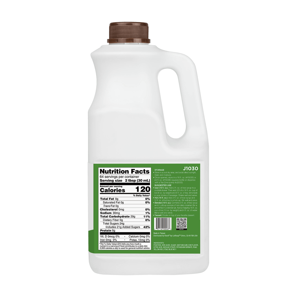 Tea Zone Kiwi Syrup (64oz), J1030