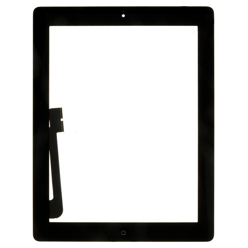 Digitizer Home Button Assembly for Apple iPad 4 Black Front Glass Touch Screen