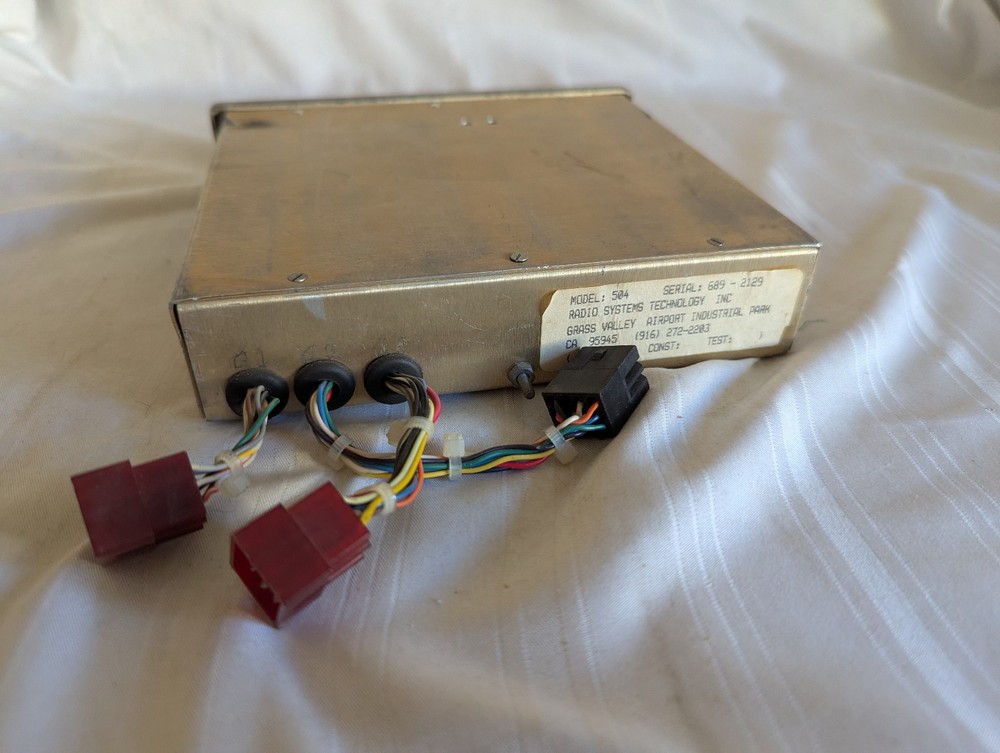 Radio Systems Technology 504 Aviation Audio Management untested Serial 689-2129