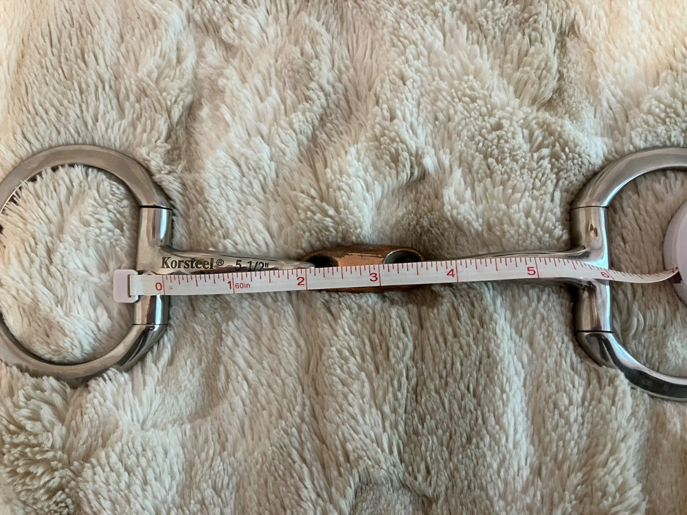 Korsteel Double-Jointed Eggbutt Snaffle-5.5 inches