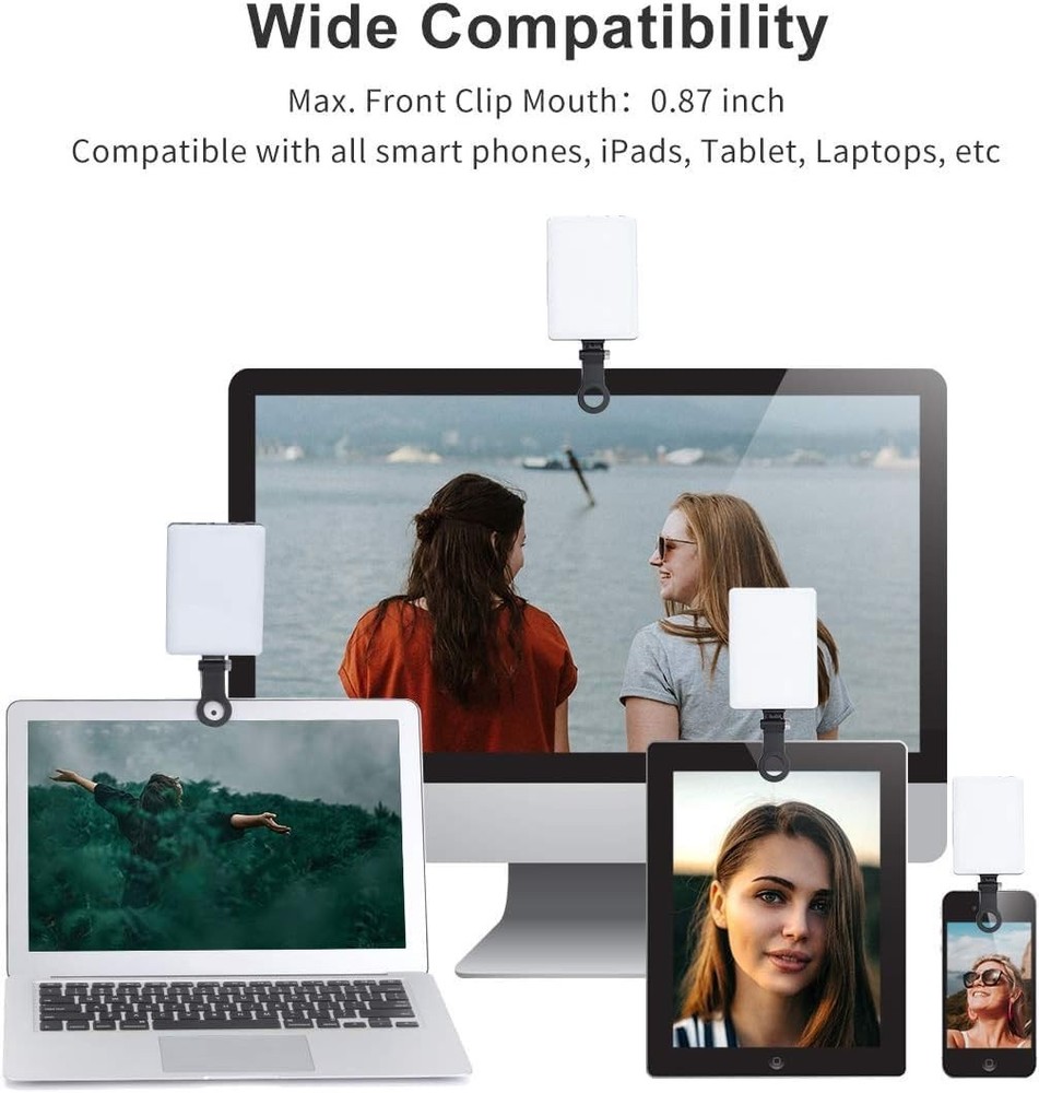 60 LED Video Conference Light with Clip-On Design