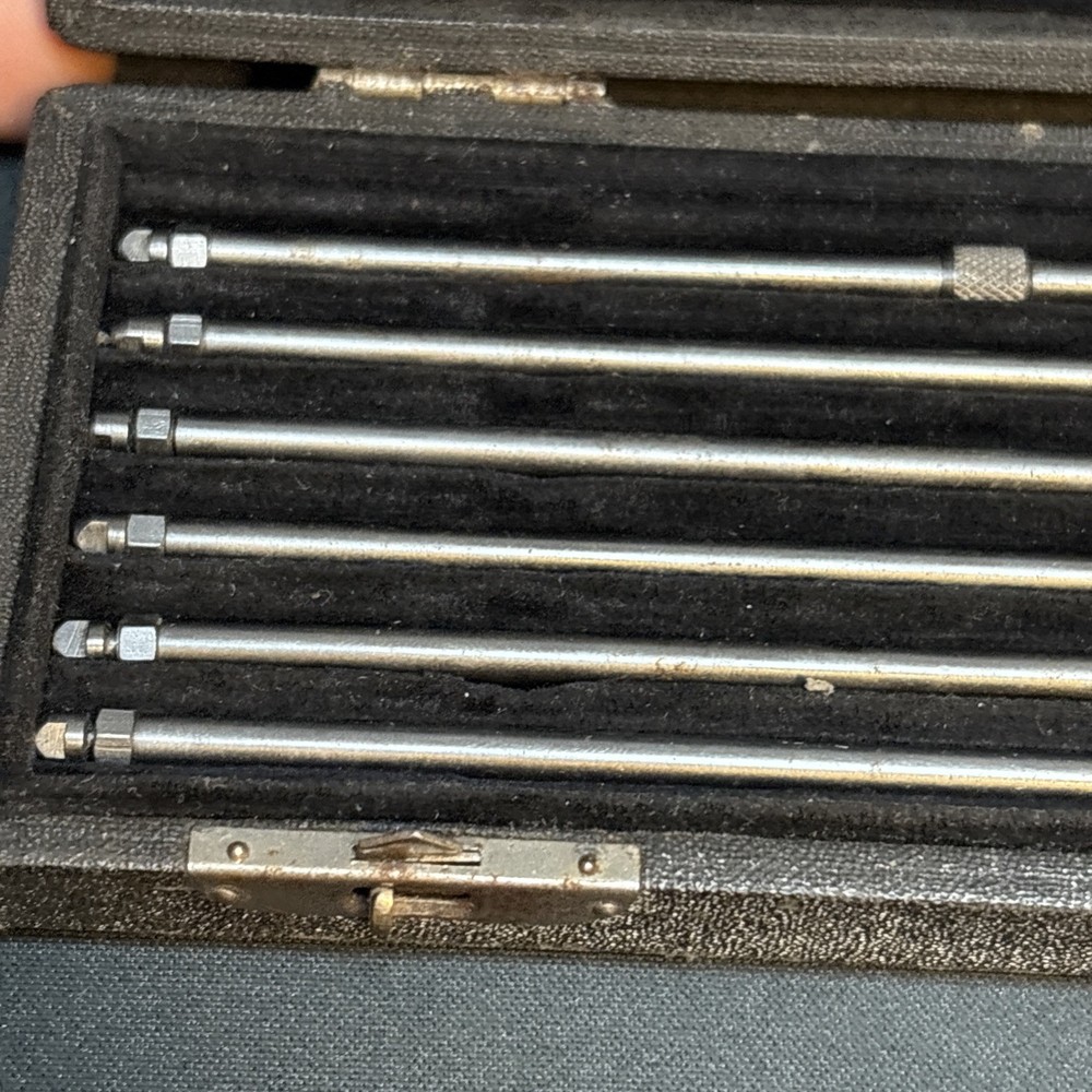 Millers Falls No. 1218 Inside micrometers With Spacer In Case