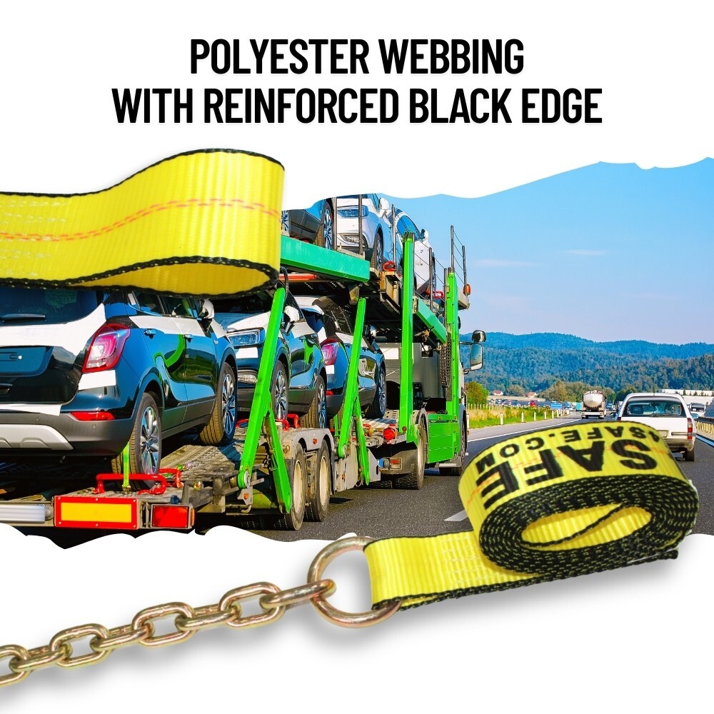 8 Point Roll Back Tie Down System Ratchet Tow Truck Straps