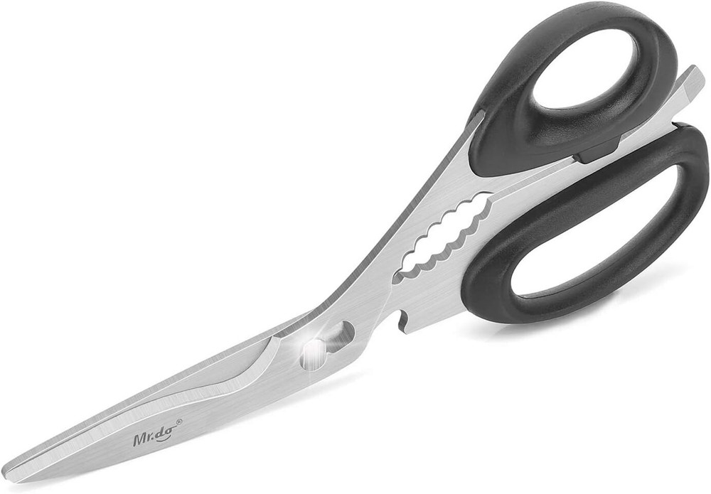 Kitchen Scissors, 2 Pack Come-Apart Kitchen Shears Herb Scissors, 4 in 1 Multi P