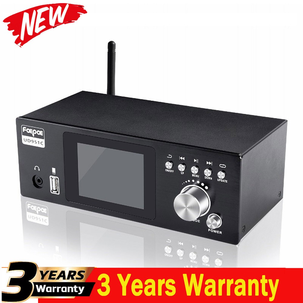 UD951C DSD Audio Decoder Black Standard Version DTS Dolby 5.1 with 3.2" Screen