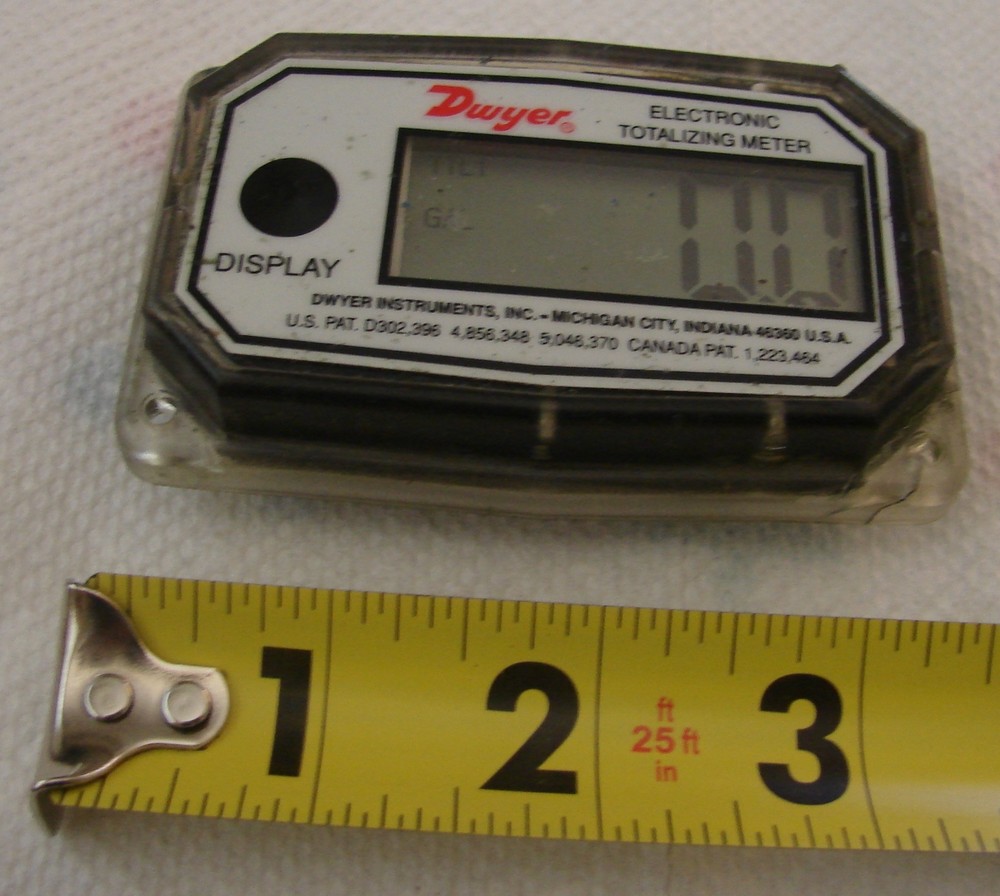 DWYER TTM Electronic Totalizing Meter Dispaly