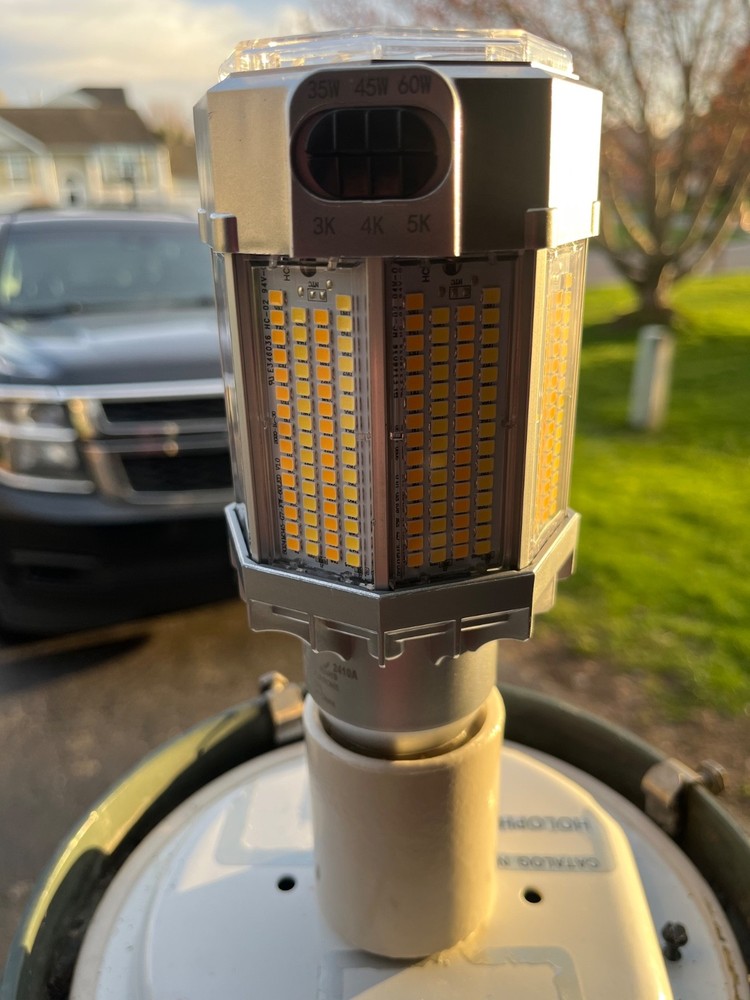 holophane post top mount street light