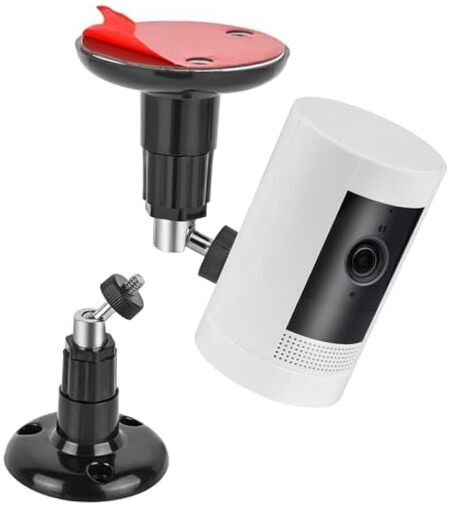 Adhesive Ring Camera Mount Stick Up Mount Holder Compatible with 1 Pack Black