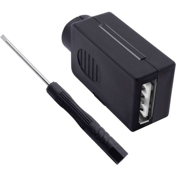 Quadrios 2001C199 USB 2.0 Modular Socket Set, Type A. Content Straight Socket